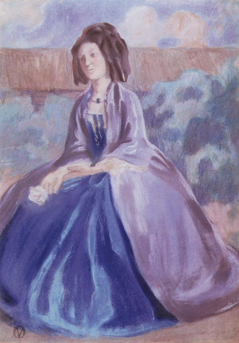Виктор Борисов-Мусатов "Дама в голубом" (1904)