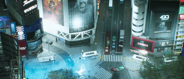Gif картинка "Отрывок из трейлера игры Ghostwire: Tokyo"