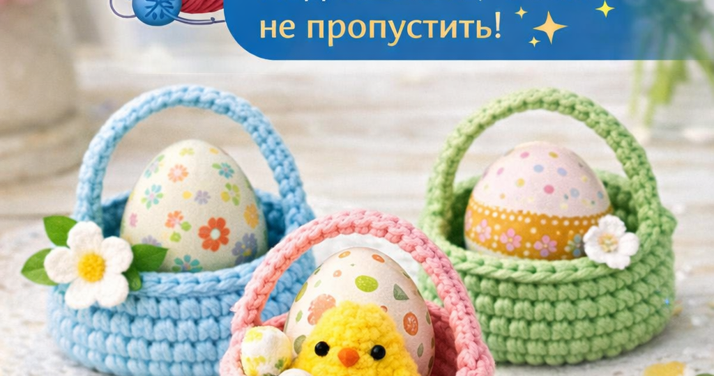 🧶 Свяжите это к Пасхе за 15 минут — и гости будут в восторге! 🐣
