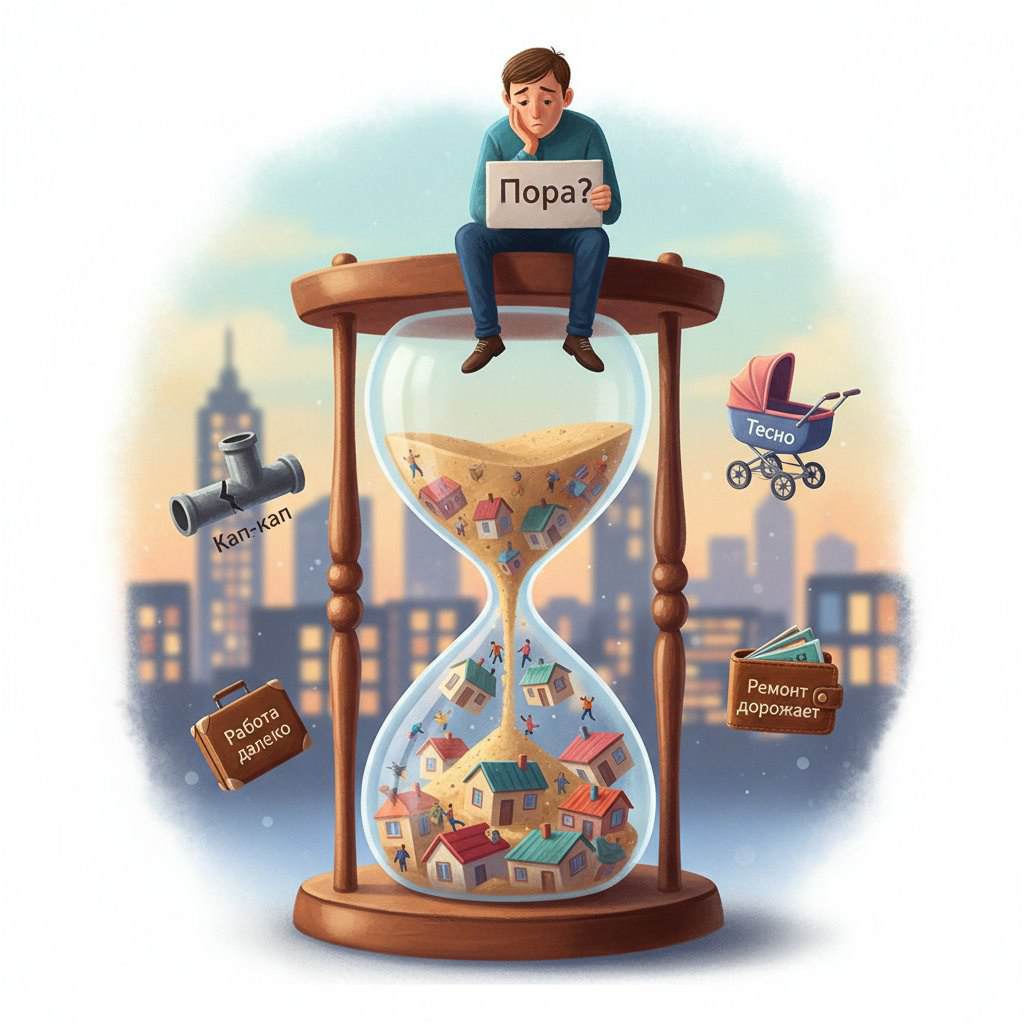 Пора продавать квартиру, улучшать жилищные условия