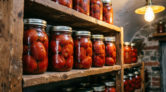 В банках томаты сорта "Де Барао"