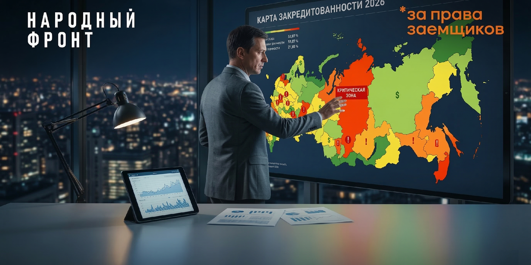 Карта закредитованности за IV квартал 2025: ваш регион в зоне риска?