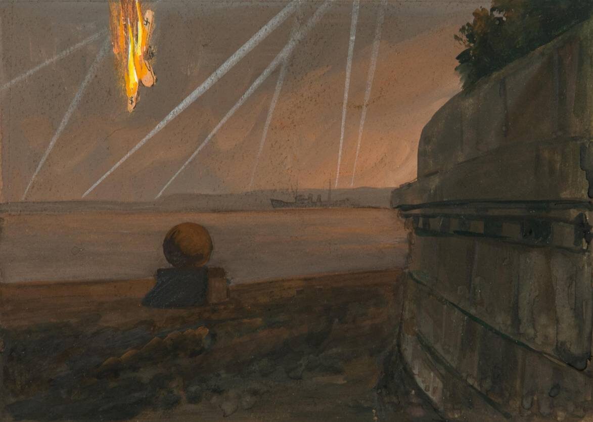     Михаил Платунов. Гибель вражеского самолета. 1942   
undefined