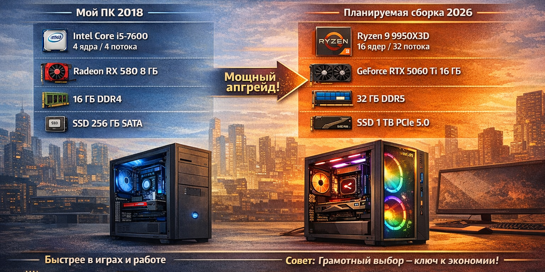 Апгрейд через 8 лет: стоит ли переплачивать за топовое железо?