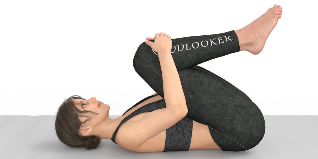 Поза освобождения ветра: простое упражнение для живота и пищеварения✔️