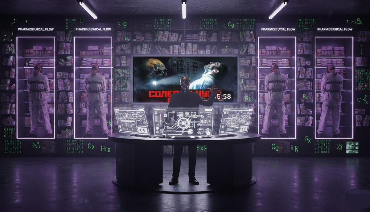 Визуализация созданная автором. Разбор видео «Альфа ПВП. Кто посадил Россию на ХИМИЧЕСКОЕ ОРУЖИЕ».