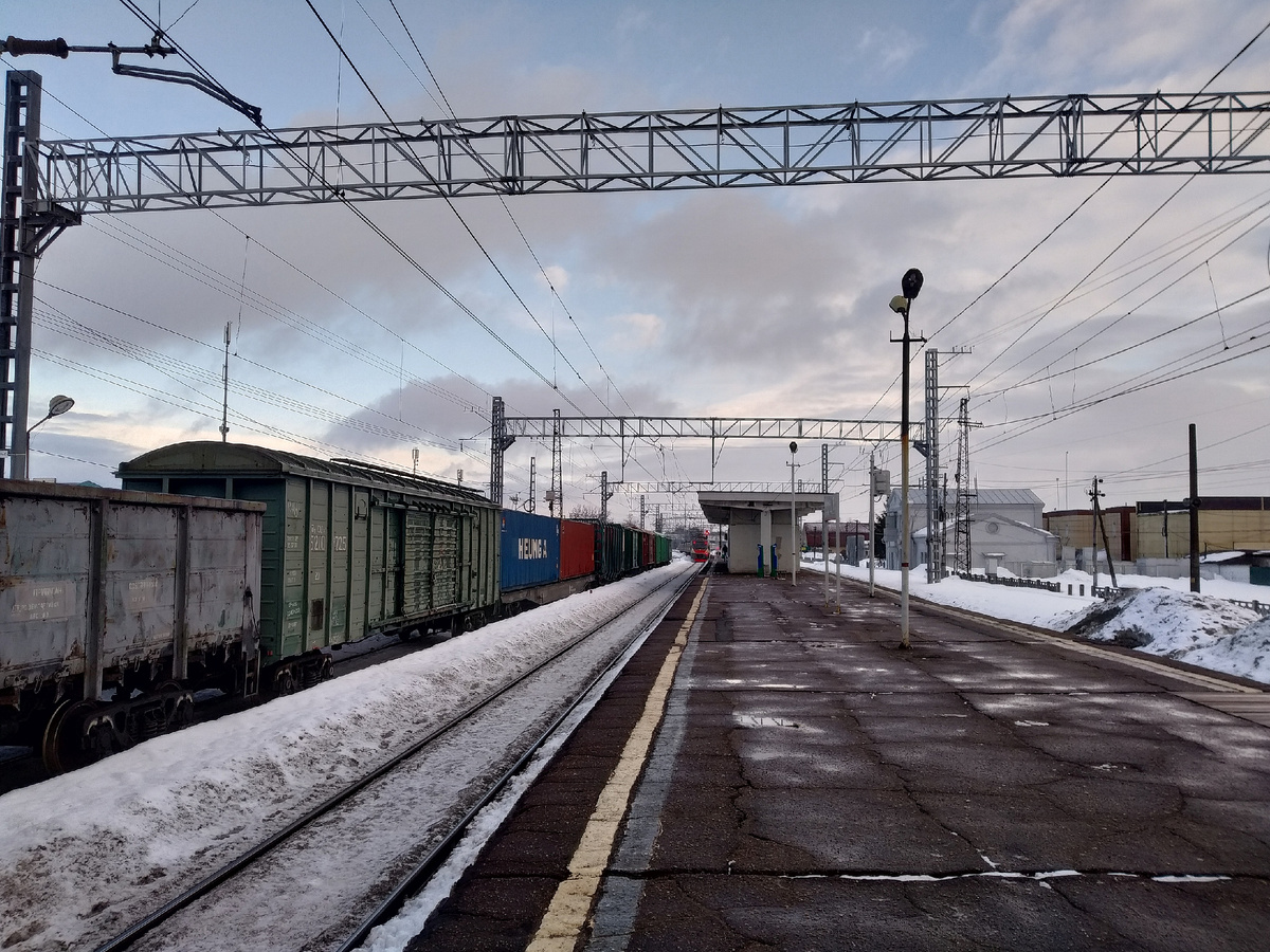 Платформа №1 ст. Бронницы в 2026 г, фото автора