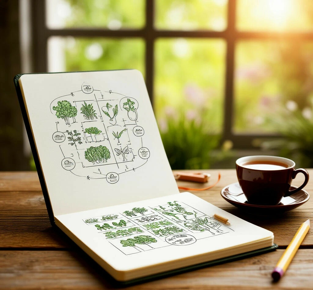 Таблица соседей на бумаге