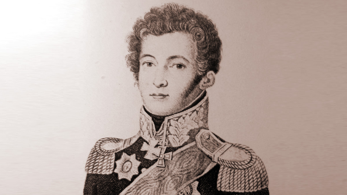 М.И.Голенищев-Кутузов в юности.