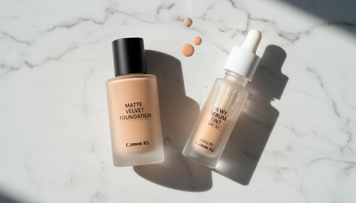 Два тональных средства: обычный тональный крем и легкий увлажняющий тинт