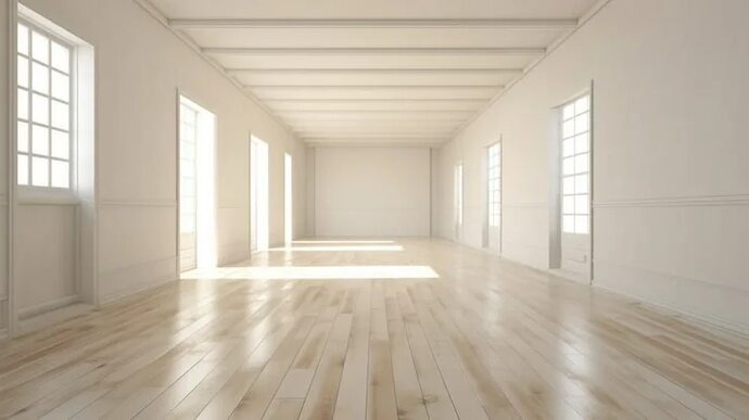 Пустое пространство символизирует освобождение от захламлённости и создание основы для новой жизни. Метафора начала пути к упрощению быта.