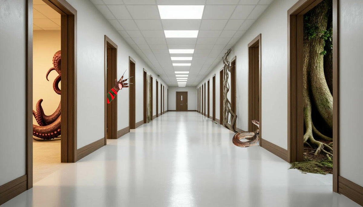 Наш жизненный путь - как коридор с множеством дверей. Но нам кажется, что за ними наши страхи. Боясь собственных фантазий, мы упускаем возможности...