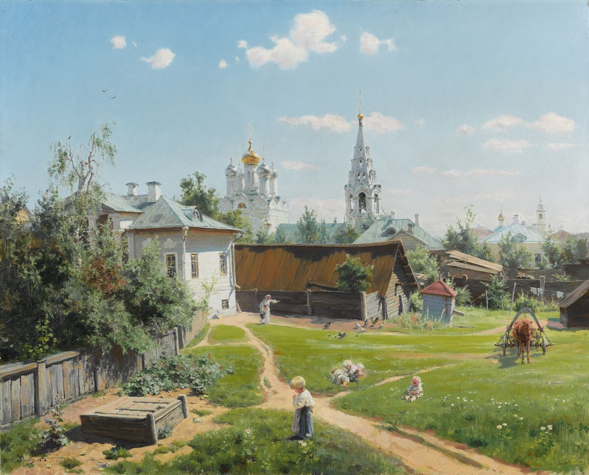 Василий Поленов. Московский дворик. 1878. Холст, масло.