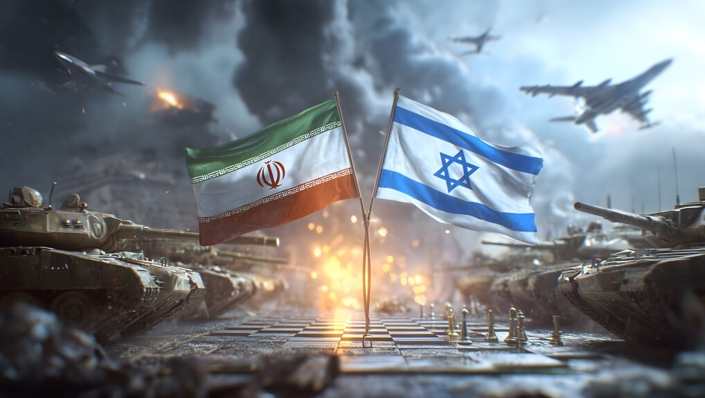     Флаги Израиля и Ирана   
(cc) Marco Verch