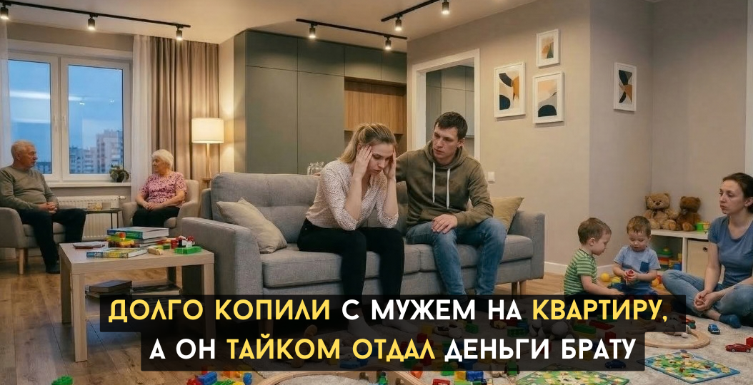 Муж втихаря отдал брату деньги, которые с женой копил на квартиру. Жена ответила жестко