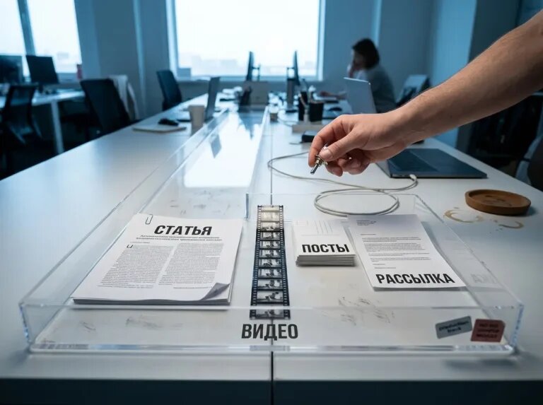    Одна статья запускает цепочку: видео, посты и рассылка — взгляд в начало автоматизации контента. "Kontenium"