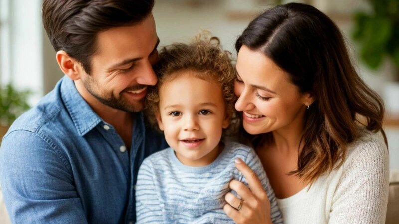     Семья с ребенком. Родители и дети Шедеврум/Altapress.ru