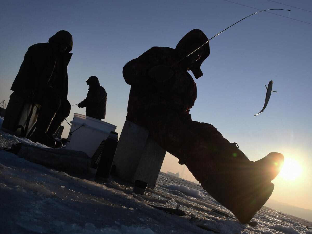    Рыбаки во время зимней рыбалки | © РИА Новости / Виталий Аньков