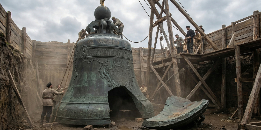 Как же умудрулись разбить Царь-колокол весом в 200 тонн
