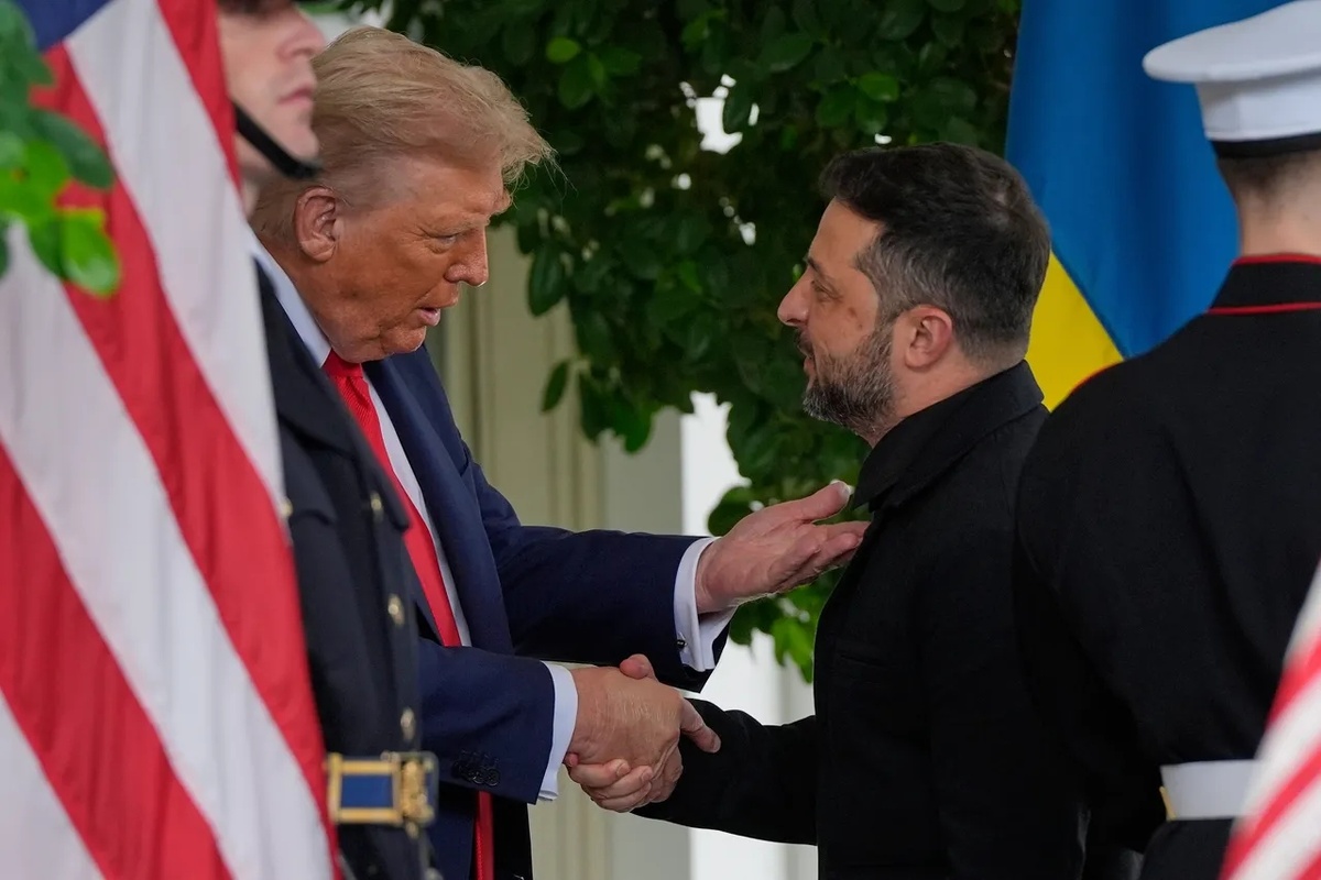 Дональд Трамп и Владимир Зеленский на пороге Белого дома