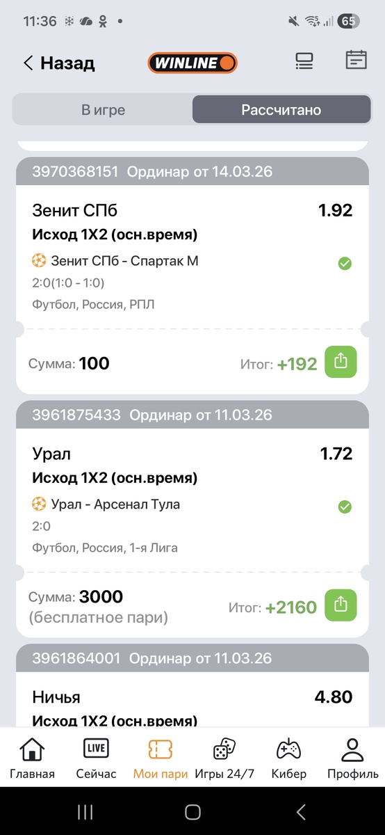 Поставила бы все на Зенит выиграла бы больше😄