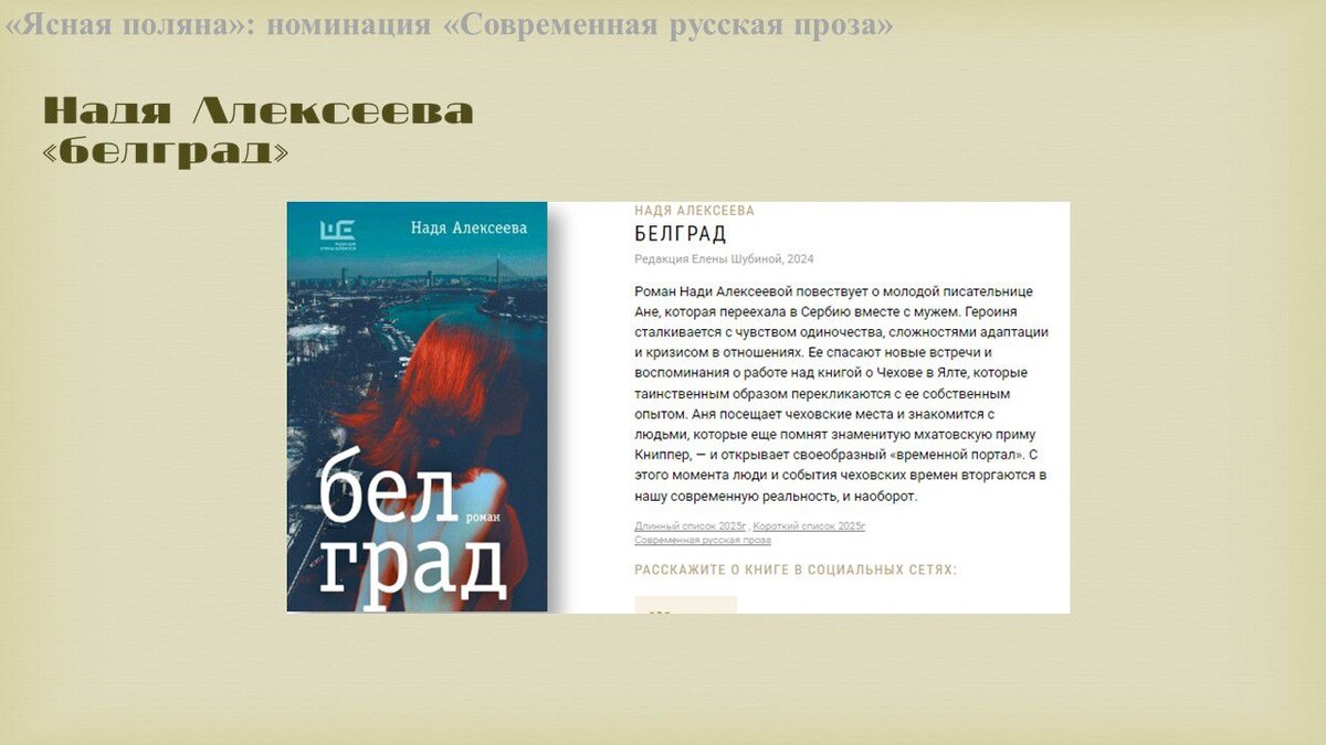 Надя Алексеева «белград»