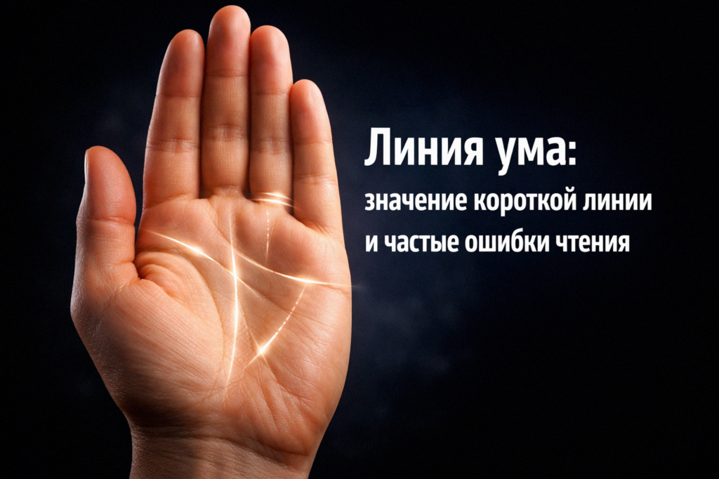    Исследование линии ума и распространенные ошибки в ее интерпретации. admin