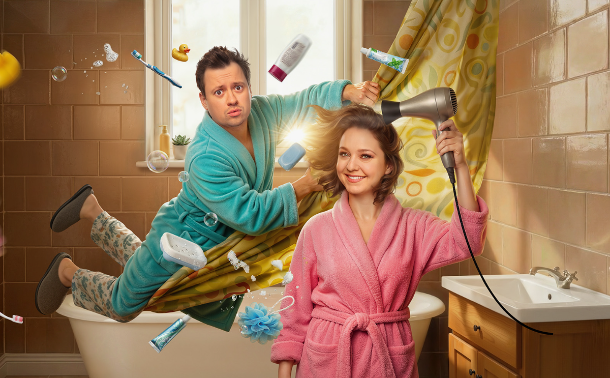 Постер к сериалу «СашаТаня»