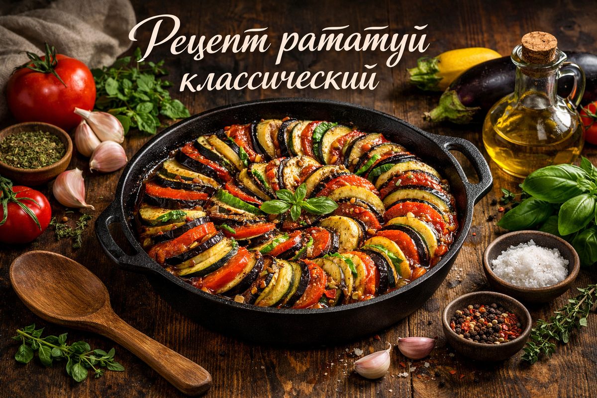 Рататуй в сковороде