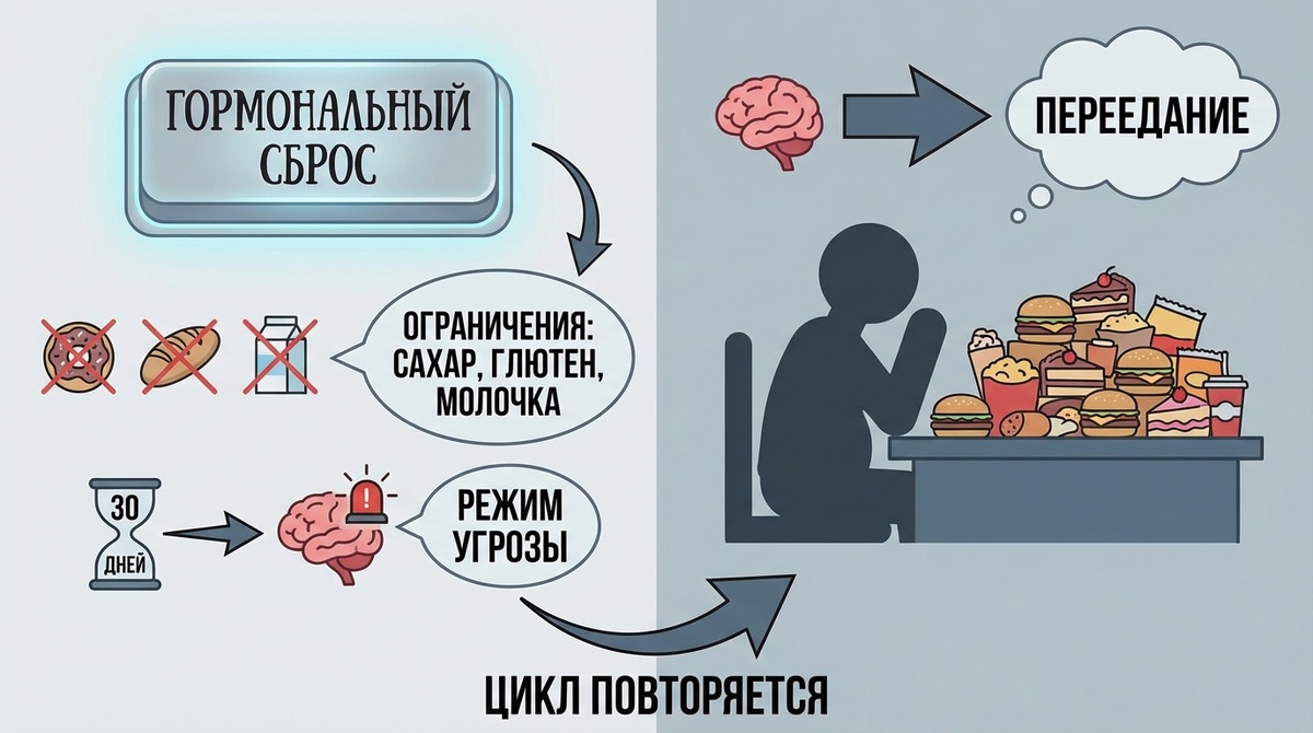 Почему гормональная перезагрузка не работает при похудении