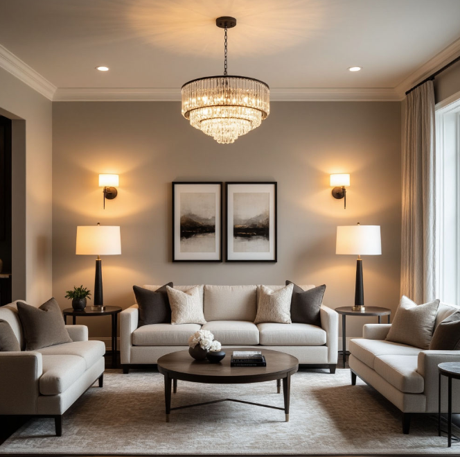 Освещение в гостиной