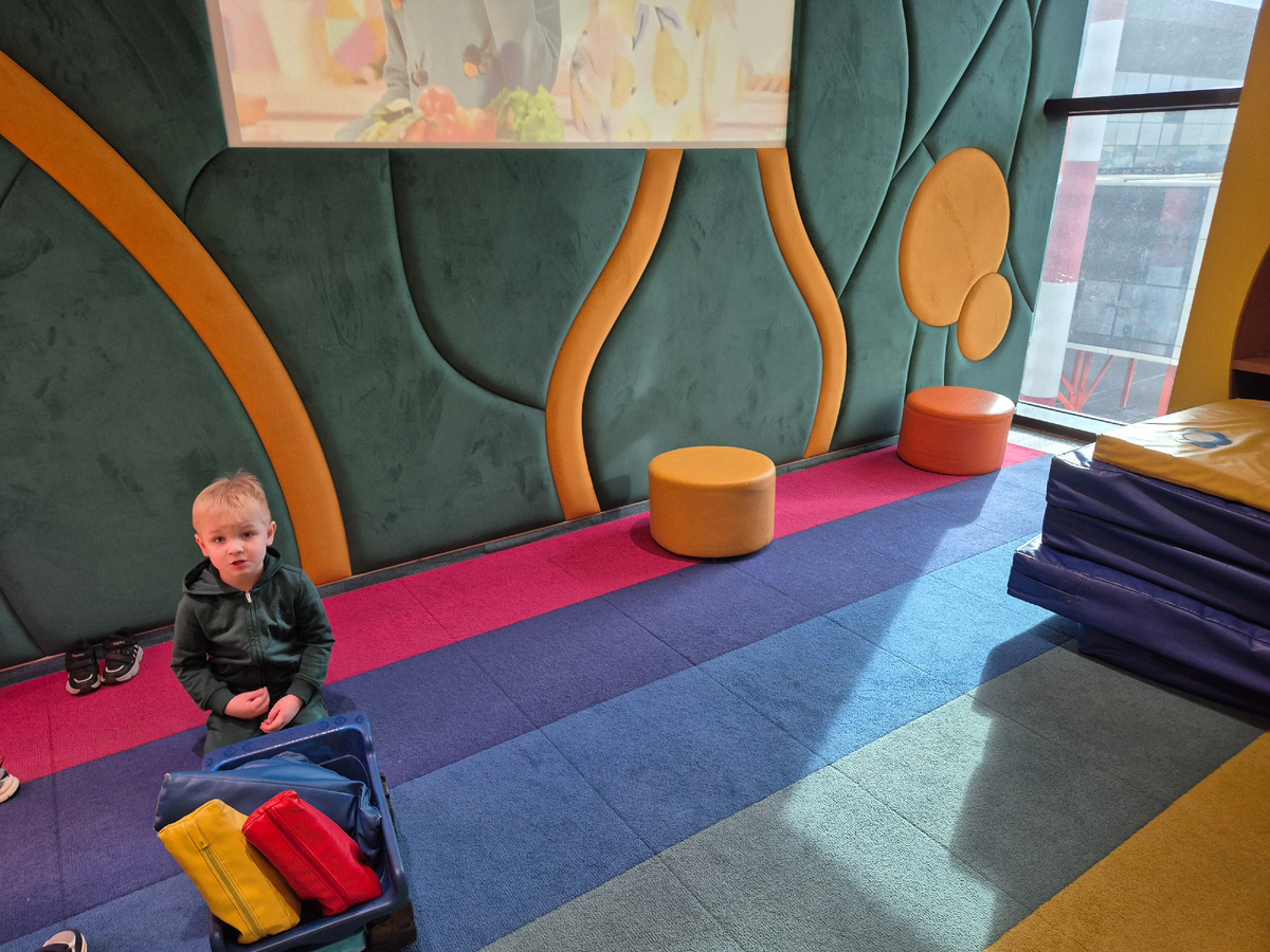 Гришка в детской комнате бизнес-зала