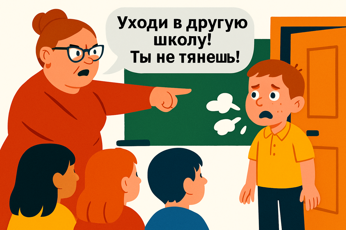 🏫 «Уходи в другую школу. Из тебя всё равно ничего путного не вырастет», — заявила учительница моему 8-летнему сыну при всем классе