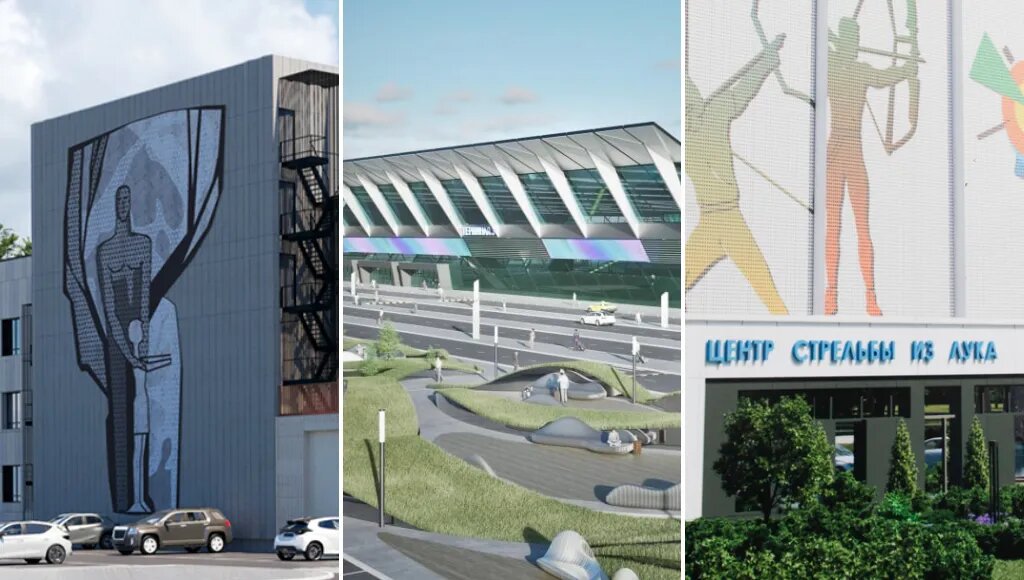 Коллаж с использованием рендеров мэрии Казани, администрации Кировского и Московского районов, компании «Ак таш»