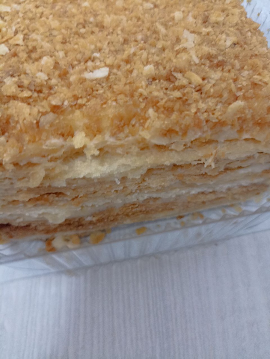 любимый целыми поколениями хрустящий сливочный Наполеон