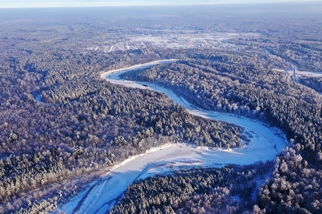Река Керженец, съемка с дрона Д.А. Денисов