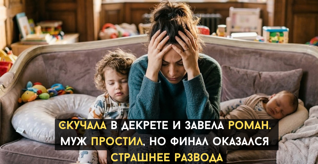 Скучала в декрете и завела роман с молодым. Муж простил, но финал оказался страшнее развода