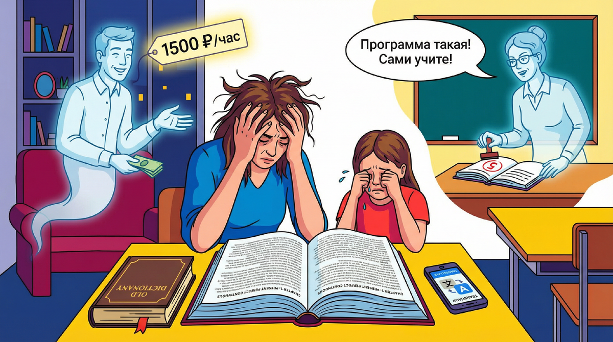 🇬🇧 У кого репетитор — пятёрки. У кого нет — двойки. Учительница английского открыто говорит: «Программа такая». А мы платим за бесплатное образование