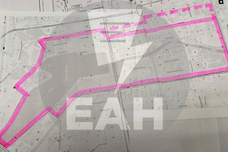    ЕАН. Схема достопримечательного места «Горный город Екатеринбург»