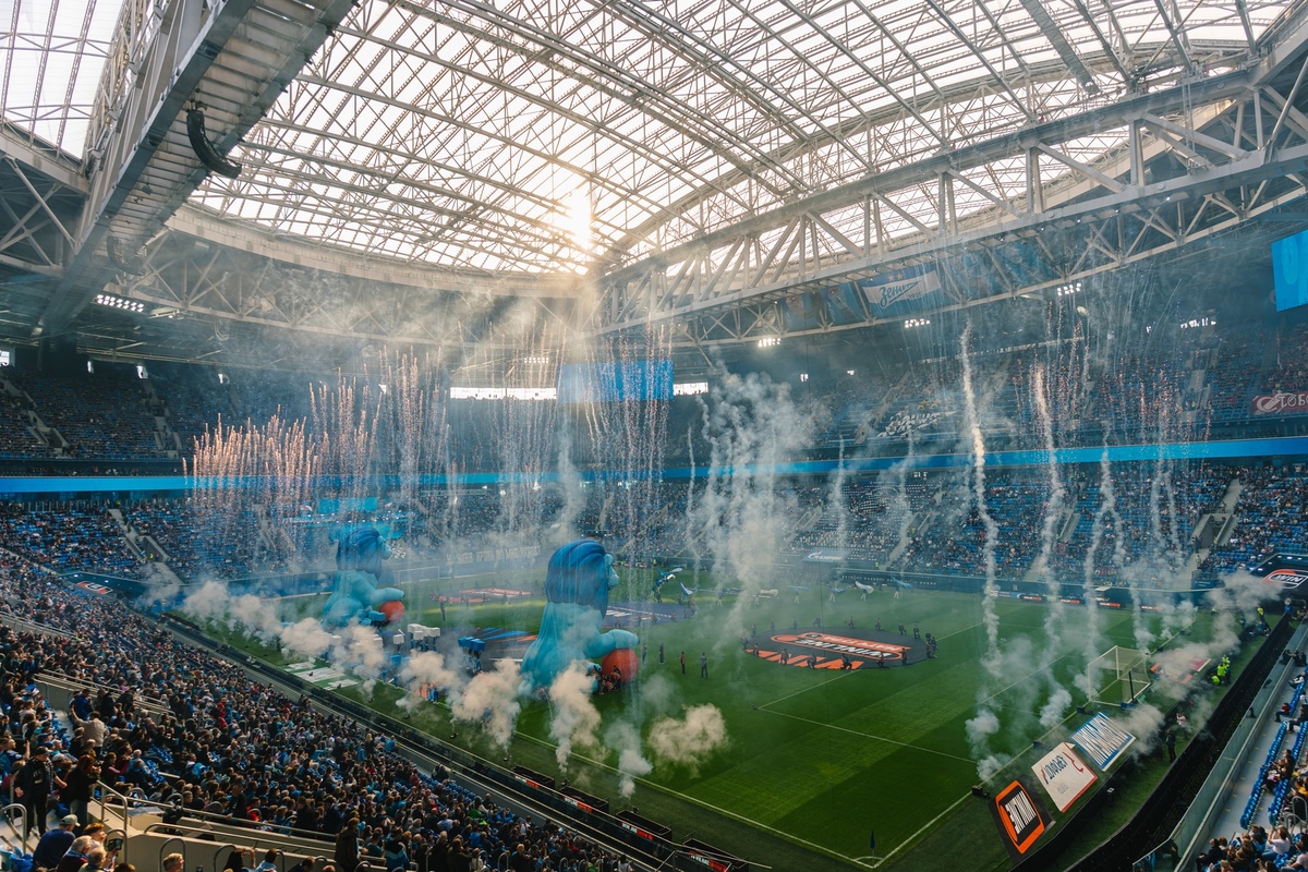 Матч «Зенит» — «Спартак» стал рекордным по посещаемости в российском футболе за последние два года. Фото: fc-zenit.ru.