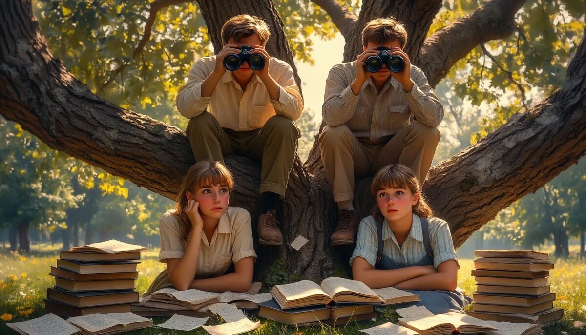 Сгенерированная картинка с помощью нейросети на тему фильма "Операция Ы и другие приключения Шурика".