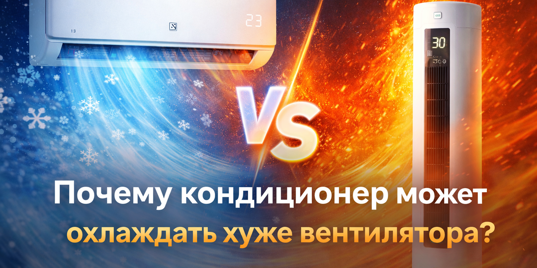 Почему кондиционер может охлаждать хуже вентилятора