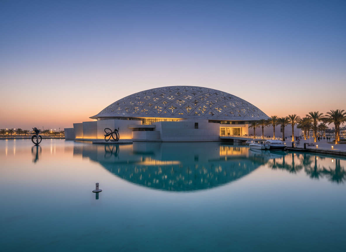Лувр Абу-Даби - художественный музей, открывшийся в 2017 году. Источник: Shutterstock 