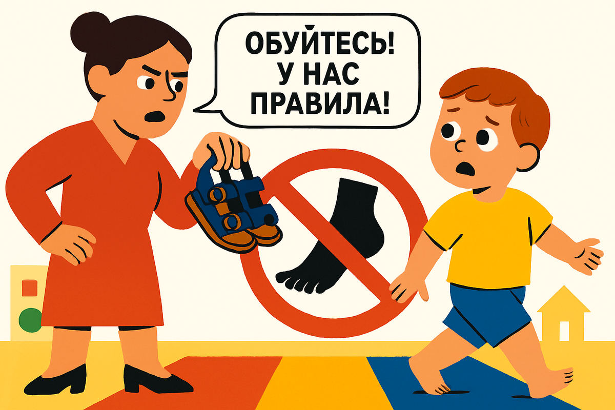 👣 «Наденьте сандалии! У нас в группе босиком ходить запрещено!» — отчитала меня воспитательница. Мой сын дома бегает босиком. Закаливание, профилактика плоскостопия — педиатр только за. Но в садике — другая планета