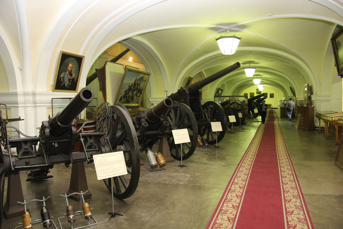 ВИМАИВиВС (Музей артиллерии СПб). Зал "Военная история России сер. 19 в по 1917 г.