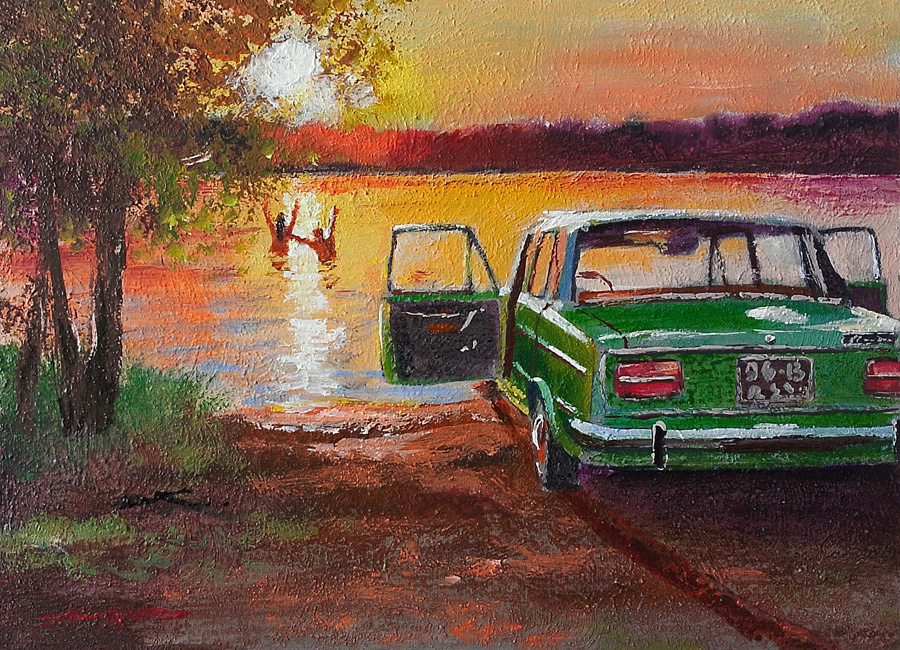  30х40 см. Холст акрил. Художник Александр Жиляев