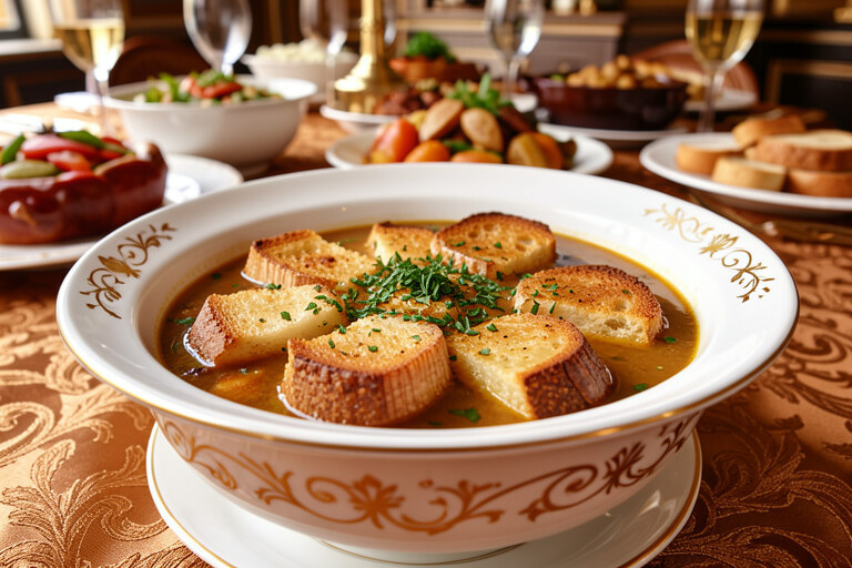 Французский луковый суп классический: Рецепт блюда с богатой историей