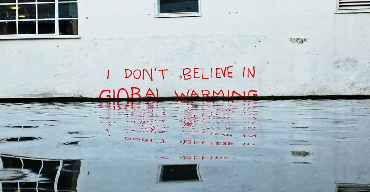 «I don’t believe in global warming»,