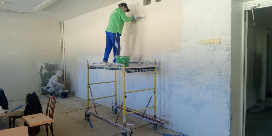 В Дивееве продолжается капитальный ремонт МБОУ «Дивеевская средняя общеобразовательная школа