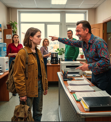 «Ты дверью ошиблась, овощебаза за углом!» — смеялся директор над стажеркой в старой куртке. Но через час он побледнел, узнав кто она